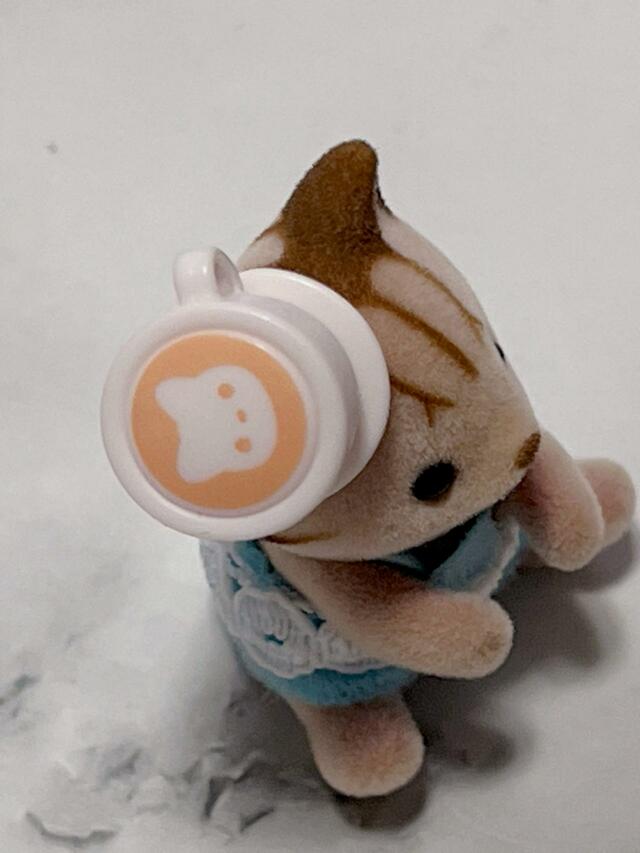 ラテアートはネコ！細かいところまで凝っています♪