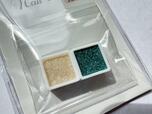 【セリア ネイル用水彩パレット ミニ ラメ入り】ネイルにアクセントとして塗るのがおすすめ