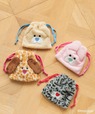 【LOWRYS FARM×mojojojo】「【mojojojo】／ヌイキンチャクポーチ」2,090円／絞りの紐は綿素材で、キャラクターの鼻の配色と同色にしているのもポイント