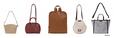 左からミニショルダーバッグ￥6,490、2WAYミニボストンバッグ￥7,590、リュック￥9,350、 ミニショルダーバッグ￥6,490、2WAYミニトートバッグ￥7,150