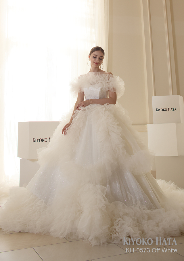 【KIYOKO HATA キヨコハタ】新作ウェディングドレス：KH-0573_OffWhite