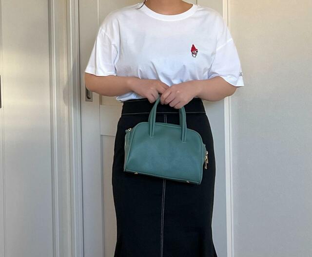 【ユニクロ クロミ&マイメロディ UT グラフィックTシャツ WHITE】前から見るとマイメロディの主張があまりない