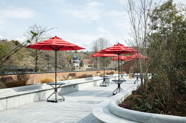 「魔女の谷」空飛ぶオーブン 屋上庭園