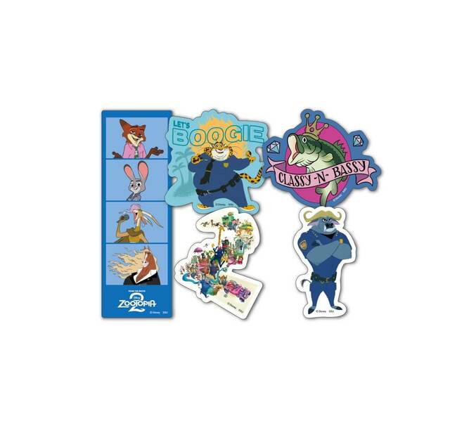 K賞：ステッカーセット｜Happyくじ『ズートピア2』