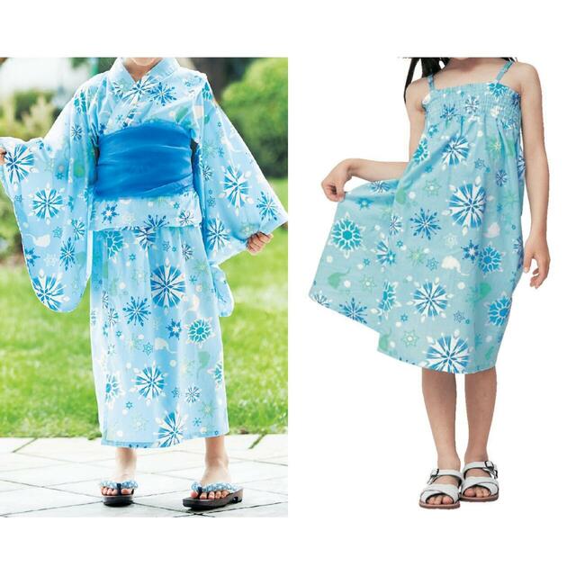 サマーワンピースとしても使える！キャラクターモチーフの２WAY浴衣セット｜￥5,990 （税込）