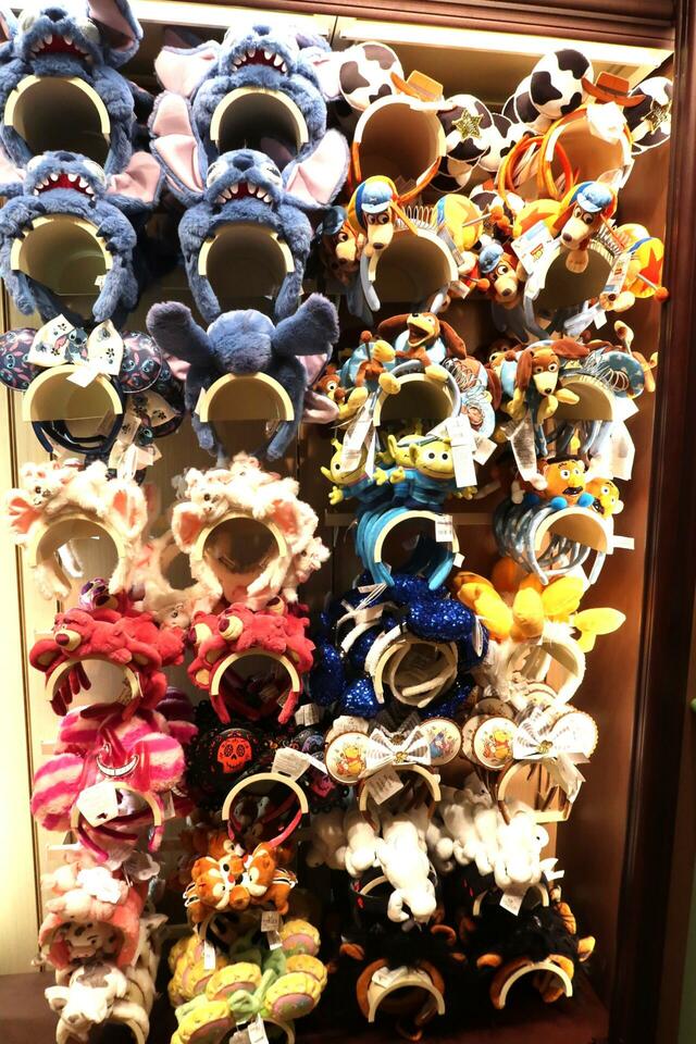 香港ディズニーランドグッズ　カチューシャ各種