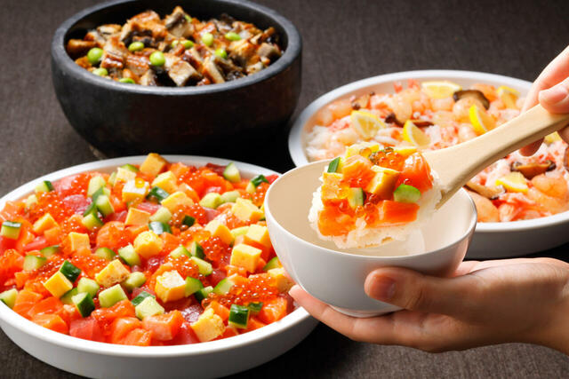 「海鮮ちらし3種」<期間:2025年12月31日~2026年1月1日>【札幌東急REIホテルの「クリスマスディナーブッフェ」&「年末年始ディナーブッフェ」】