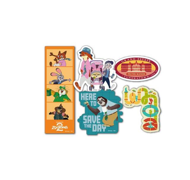 K賞：ステッカーセット｜Happyくじ『ズートピア2』