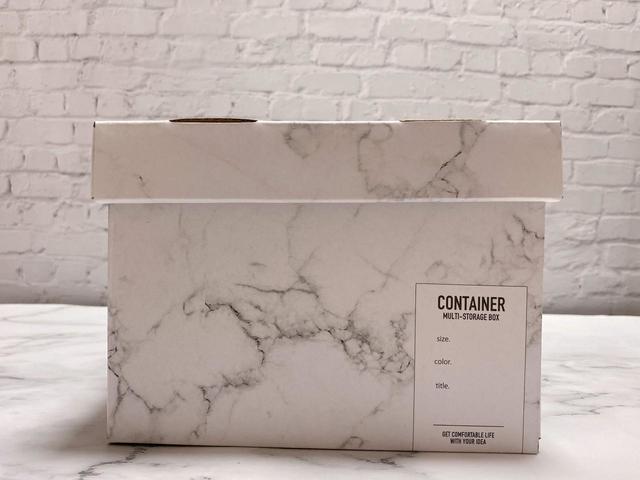 【CanDo（キャンドゥ）×LOVEHOME】大理石柄収納バッグ