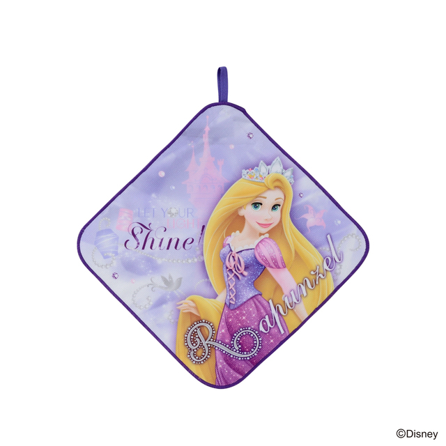 ディズニープリンセス モアプラスループ付タオル