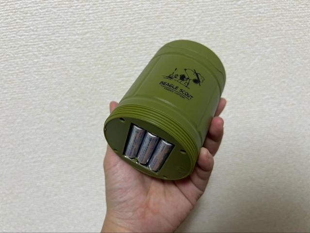 【リンネル2022年5月号 SNOOPY LEDランタン】別途単4電池が3本必要