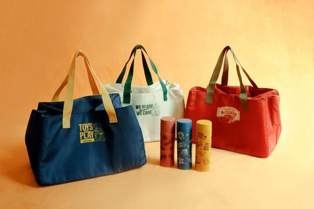 第一弾 通販限定の「エコバッグ大」と「ステンレスボトル」 - 3COINS