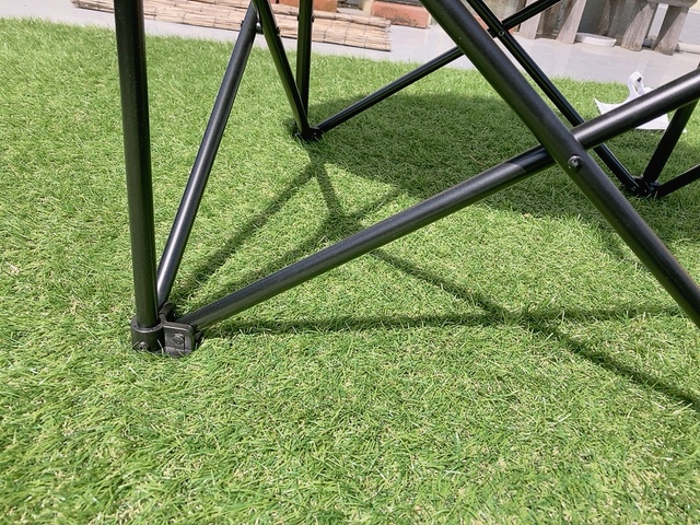 【アイリスオーヤマ HUGEL≪ヒューゲル≫ムーンチェアコンパクト】耐荷重は120kg