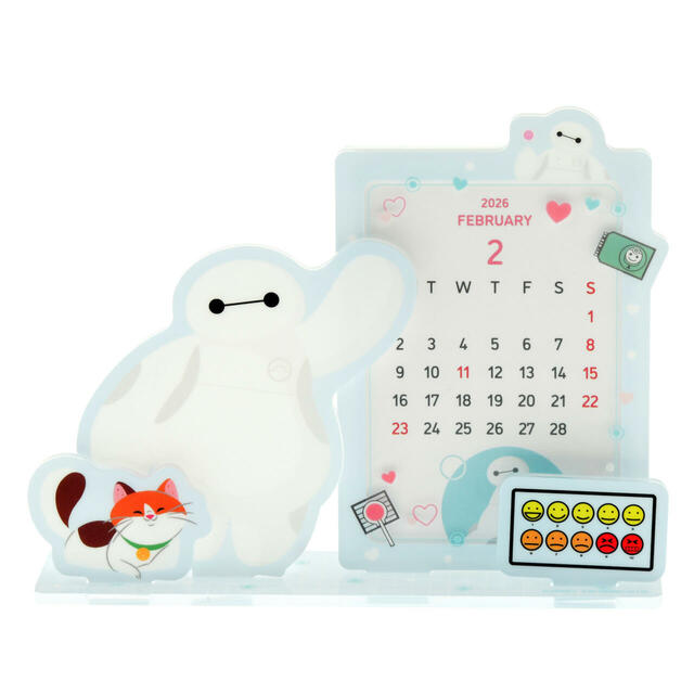 ベイマックス&モチ 卓上カレンダー アクリル CALENDAR&ORGANIZER 2026 1,800円