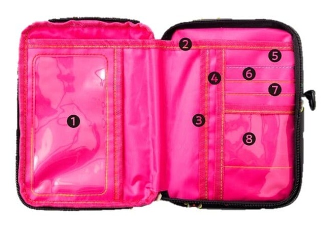 【『RE. LUCKY POCHETTE BOOK』(宝島社)】ガバッと開くと8ポケット