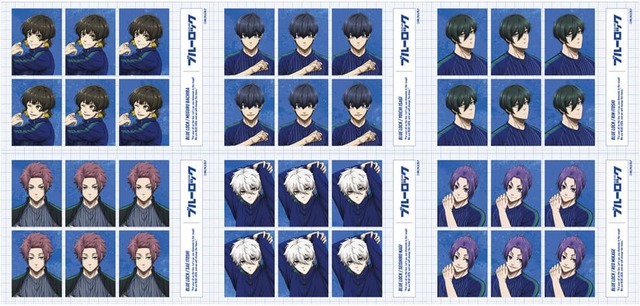 【「ファミマで熱狂!6月はブルーロックで盛り上がれ!」キャンペーン】「ファミマプリント」で発売「ブルーロック 証明写真風ランダムブロマイド」L判:200円、2L判:300円