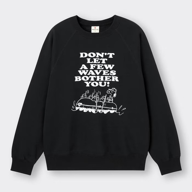 ヘビーウェイトスウェットプルオーバー|2,990円|GU「PEANUTS」コラボコレクション