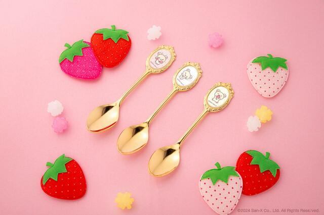 「ティースプーン(ピンク/ホワイト/イエロー)」<各税込990円>【「KORILAKKUMA 20th ANNIVERSARY CAFE」が期間限定オープン】