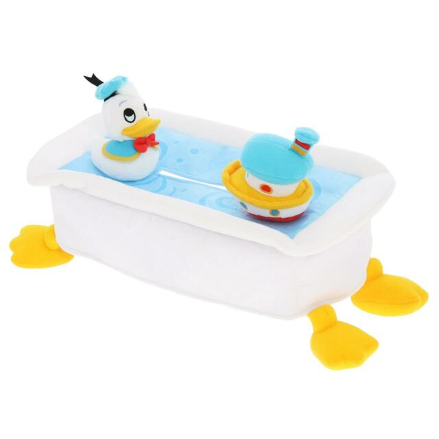 ティッシュボックスカバー 3,200円|東京ディズニーリゾート ドナルドダック新作グッズ|販売店舗:東京ディズニーランド「ホームストア」、東京ディズニーシー「ヴィラ・ドナルド・ホームショップ」|発売日:2026年10月15日(木)