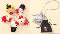 【サンリオ】GLOBAL WORK／【HELLO KITTY】チアTOYチャーム 全5種類　2,490円、【HELLO KITTY】2WAY巾着ポーチ 全2種類　2,490円