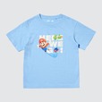 【ユニクロ「ザ・スーパーマリオギャラクシー・ムービーUT」】KIDS 100-160 各990円／銀河へ飛び出すマリオとヨッシーの躍動感あふれる姿がデザインされている