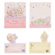 メモセット 1,200円|(1個あたり)縦約9×横約8cm、3個セット|「ダッフィー&フレンズのフロム・オール・オブ・アス」グッズ|東京ディズニーリゾート40周年“ドリームゴーラウンド”|発売日:2023年4月10日(月)|販売店舗:東京ディズニーシー「マクダックス・デパートメントストア」