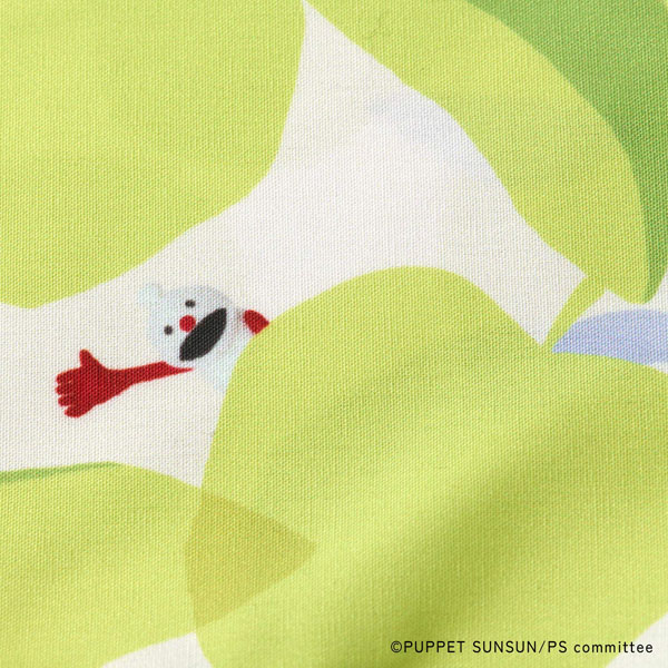 【パペットスンスン×Wpc. Patterns.】パペットスンスン×Wpc. Patterns はっ水トートバッグ　オメナグリーン(ノンノン)／税込2,420円