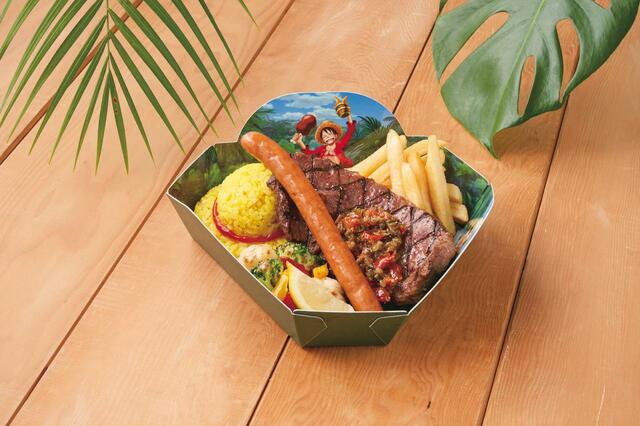 ルフィの肉肉プレート 2,200円|ユニバーサル・スタジオ・ジャパン「ワンピース・プレミア・サマー2023」スペシャルメニュー