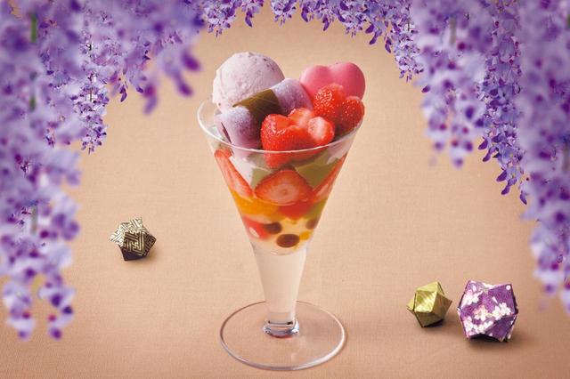 苺あんみつパフェ 