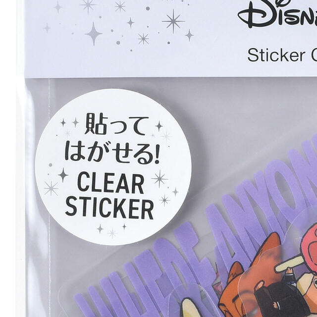 ズートピア シール・ステッカー クリア 貼ってはがせる Sticker Collection ZOOTOPIA COMIC STYLE 700円