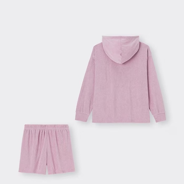 パイルパーカセット｜1,990円｜GU「LITTLE TWIN STARS (Sanrio)」コレクション