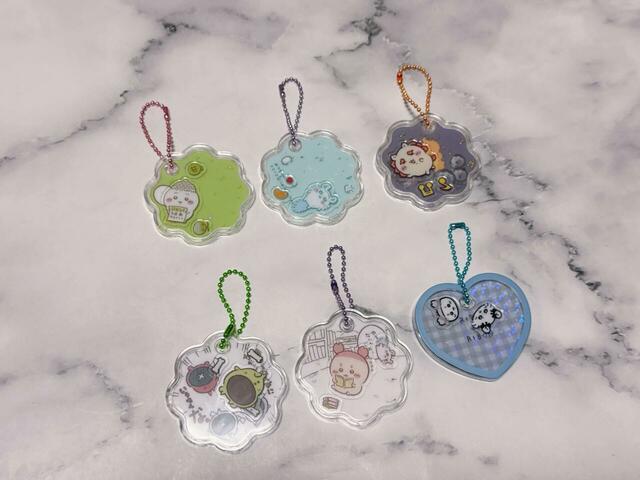 今回出会えた6種類。被りなしでした。2推しのモモンガをフルコンプ！