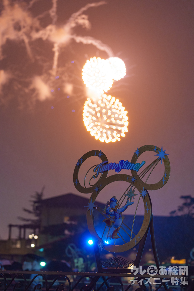 20周年デコレーション、花火