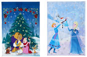 光沢刺繍入りクリスマスタペストリー｜ベルメゾン ディズニーファンタジーショップ『アナと雪の女王』『美女と野獣』グッズ