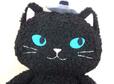 【カルディオリジナル　ハロウィンネコぬいぐるみ】青い目がとっても可愛い♪