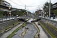 玉造温泉のメイン通りを流れる玉湯川