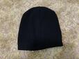 【ワークマン Melino Wool halfニットビーニー】シンプルなブラックのビーニー
