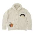 ルシファー、ジャック 長袖カーディガン ニット ルームウェア DISNEY FLUFFY ANIMAL 6,800円