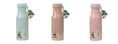 gelato piqueベアチャーム付きステンレスボトル ミントグリーン gelato pique リッドカバーベアチャーム付きステンレスボトル