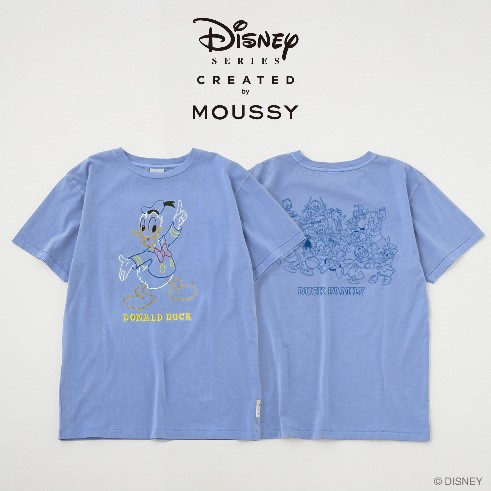 ＜Disney SERIES CREATED by MOUSSY＞OVERSIZED TSJ / DONALD 7,480円