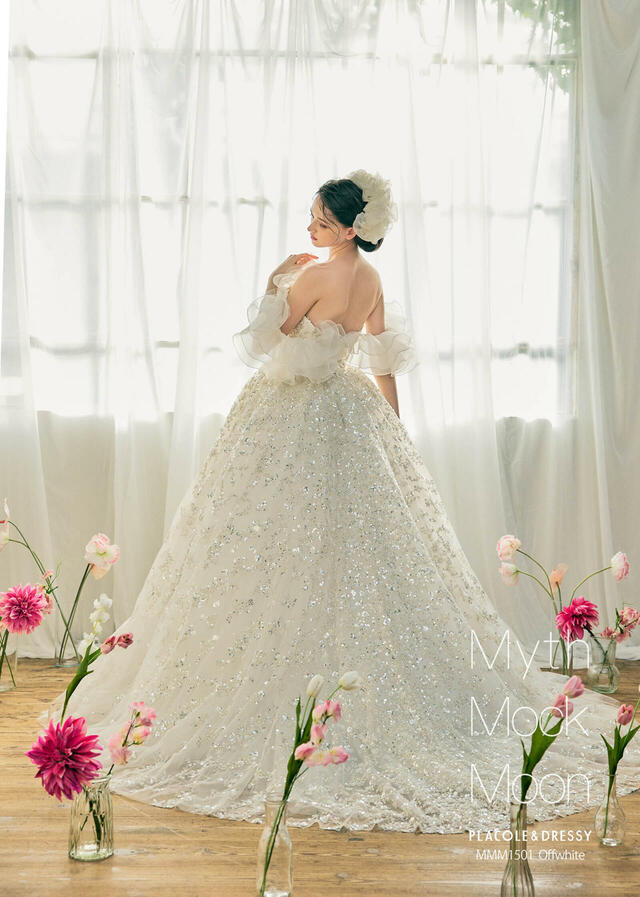 KURAUDIA × PLACOLE & DRESSY(クラウディア×プラコレ)新作ウェディングドレス|MMM1501_Offwhite