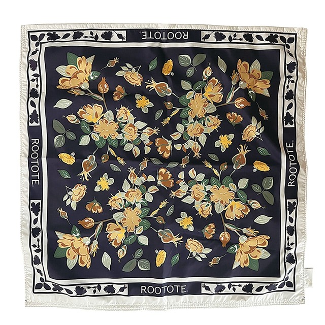 【ROOTOTE TABLO（ルートート タブロー）】華やかな印象のフラワーモチーフ／Flower-NVY