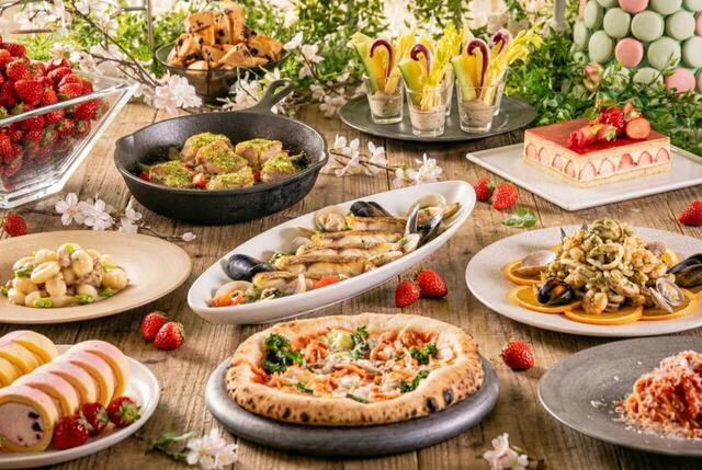 「XEX ATAGO GREEN HILLS」＜期間：2026年2月25日～＞【フレッシュ苺＆苺スイーツ、本格イタリアンが食べ放題！「XEX」4店舗で贅沢ランチブッフェ順次スタート！】