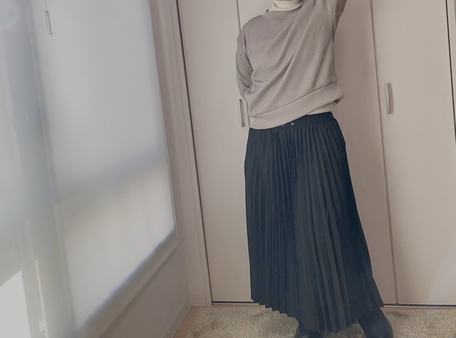 【ワークマン レディースウォームワッフルクルーネック】部屋着にも外着にも使える