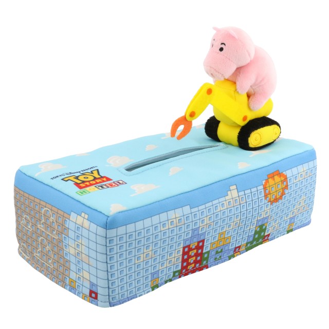 ティッシュボックスカバー 2,400円｜サイズ：(マスコット含む)縦約13×横約25×高さ約19cm｜販売店舗：東京ディズニーリゾート・トイ・ストーリーホテル内ディズニーショップ「ギフト・プラネット」