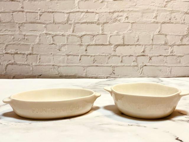 2サイズのグラタン皿