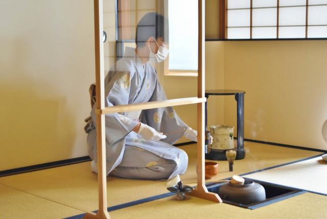 コロナ対策もバッチリ！／天空の茶室 開光庵