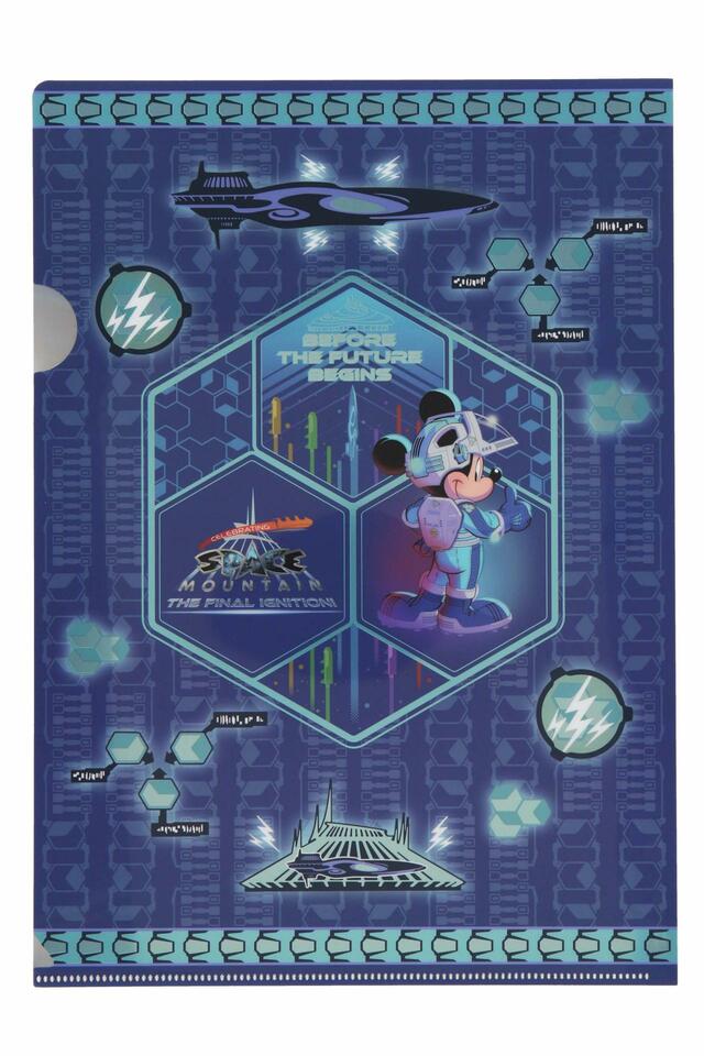 クリアホルダー 350円｜スペシャルイベント「セレブレーティング・スペース・マウンテン：ザ・ファイナルイグニッション！」｜販売店舗：東京ディズニーランド「プラネットM」