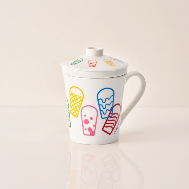 【ゴンチャの福袋「Gong cha original HAPPINESS BAG 2027」】「景徳鎮産 茶こし付きマグカップ(1個)」