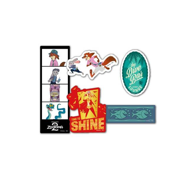 K賞：ステッカーセット｜Happyくじ『ズートピア2』